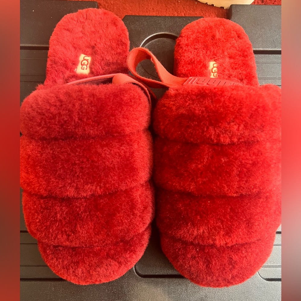 Red UGG Slingback Slipper Authentic